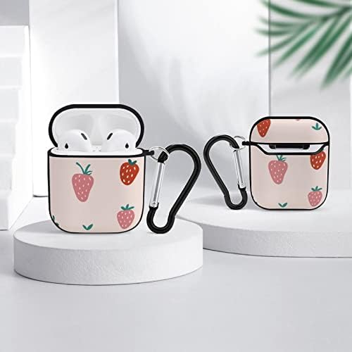 Airpods Case Strawberry Fruit Berry Print Airpod Hard Case Cover Капаци за Слушалки Apple Airpods1 Airpods2
