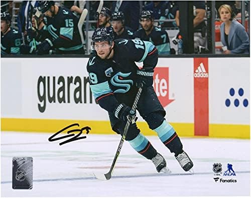 Calle Jarnkrok Seattle Kraken Autographed 8 x 10 Navy Skating Photography - Autographed NHL Photos