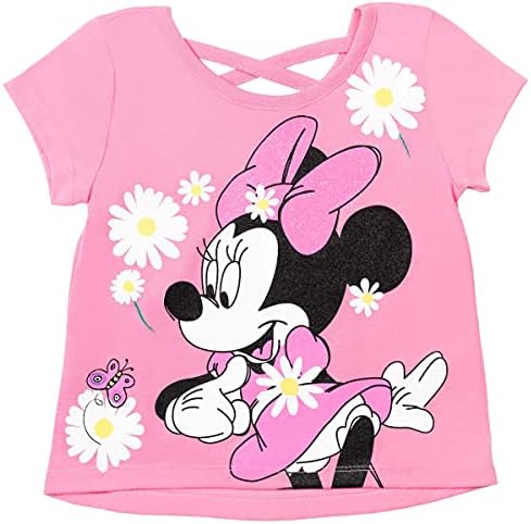 Disney Minnie Mouse Fashion T-Shirt Shorts Set with Scrunchie
