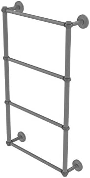 Allied Brass P1000-28T-36 Prestige Skyline Collection 4 Tier 36 Inch Ladder Twisted Detail Towel Bar, Матово Сиво