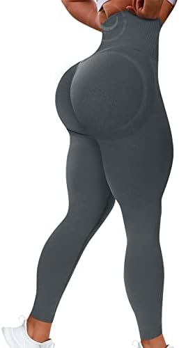 DREAMOON Butt Крънч Безшевни Гамаши за Жени с Висока Талия Плячка Workout Yoga Pants Ruched-Butt Lift Текстурирани Чорапогащи