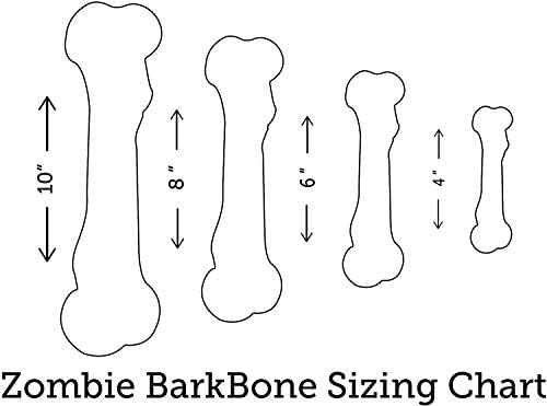 Пет Qwerks Zombie NYLON BarkBone - Ivan Toy for Aggressive Chewers, Труден Durable Extreme Power Chewer Bone | Произведено