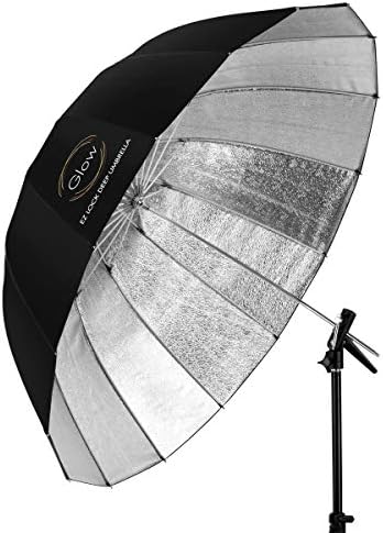 Glow Easy Lock Medium Deep Формовани Сребърен чадър от стъклени влакна (41)