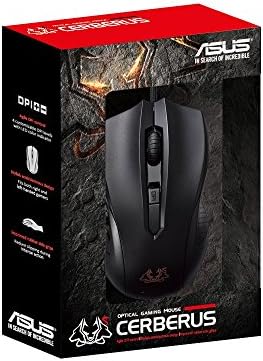 ASUS Cerberus Optical Gaming Mouse | Ambidextrous Controls for Left & Right Handed Gamers | Жичен мишка за КОМПЮТЪР |