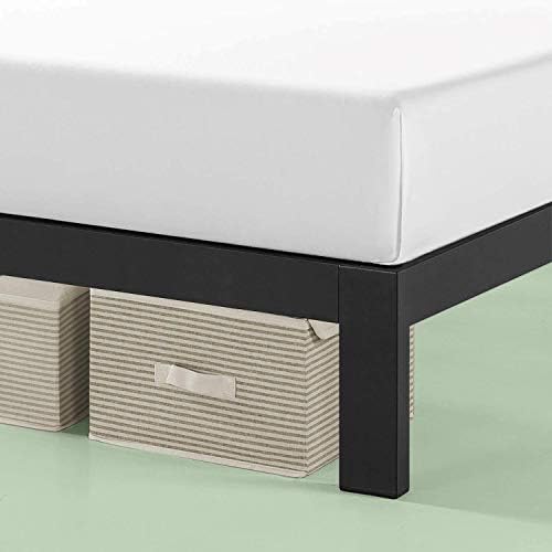 Метална платформа ZINUS Arnav Рамка на легло с таблата / Дървена патерица апликации / Без коробчатой система / Лесно сглобяване,
