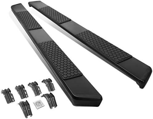 DNA АВТОМОБИЛИЗЪМ STEPB-ZTL-8242-SSBK Powdercoated 5 Inches Nerf Step Bar Running Boards for 99-16 Ford SD Extended, черен