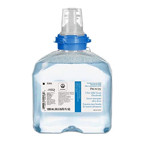 GOJO 5383-02 PROVON Ultra Mild Foam Handwash, 1200 мл, Синьо (опаковка от 2 броя)