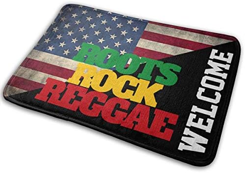 Roots Rock Reggae Rasta Front Anti-skiding Door Mat For Garage Patio High Traffic Areas Shoe Rugs Carpet