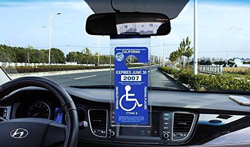 Титуляр плакат на паркинг за инвалиди - Титуляр на защитни огледала за плакат за инвалиди с по-голяма закачалка от Tbuymax(комплект