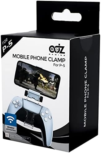 ADZ PS5 Controller Phone Mount Holder Технологична Smart Clip for PS5 Dualsense Controller Идеален за PS Remote Play