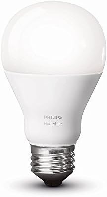 Philips Hue White A19 60W Равностоен единичен led лампа, работи с Алекса, Apple HomeKit и Google Assistant, (всички жители