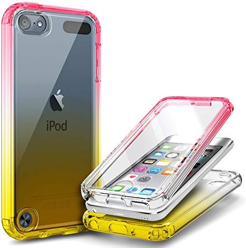 E-Begin iPod Touch 7 Case, iPod Touch 5/6 Case with [Built-in Screen Protector], Пълен с Корпус устойчив на удари Защитна