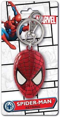 Marvel Spider-Man Colored Head Pewter Key Ring Многоцветен, 1