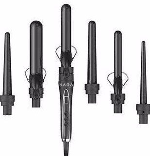 XARA 6 IN 1 CURLING IRON SET Professional ceramic ionic technology w/ Spring and Палки option (6in1)