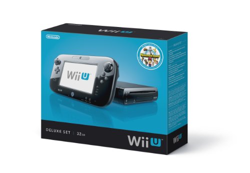 Конзолата на Nintendo Wii U - 32GB Black Deluxe Set