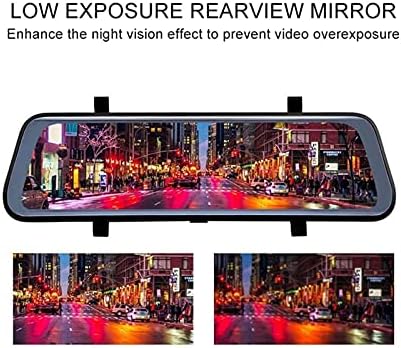 YHMY Car Video Car Dvr 10 Инчов Stream Media Rearview Mirror Infrared Night Vision Video Recorder Auto Registrar Support