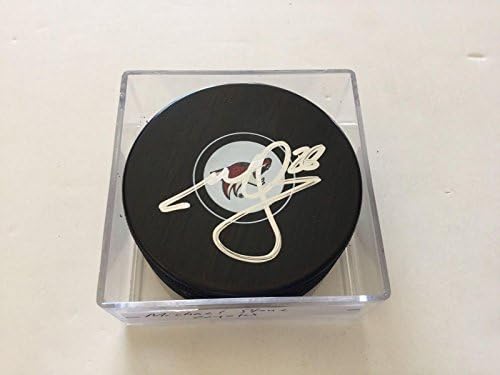 Аризона, Финикс Койотс Майкъл Стоун Подписа Хокей шайба с автограф b - Autographed NHL Pucks
