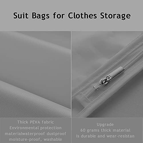 XiaoGui Ideal for All Purpose Clothes Cover Keep The Clothes from Dust Use ,Чанти за съхранение на дрехи Непромокаеми прахозащитен,за пътуване и за съхранение(размер:3 бр.-малка) Трайни