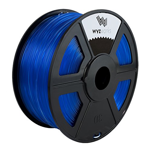 WYZworks TPU 1.75 mm (Clear) Premium 3D Printer Filament - точност + / - 0.05 mm 1kg/2.2 lb + [на Разположение няколко