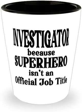 Детектив защото Супергерой не е официалното име на работа Забавно съобщение Керамична Чаша за Следовател