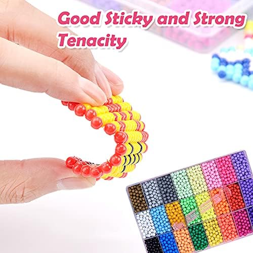 Water Magic Fuse Beads 24 Color 6000 Beads 5mm Refill Pack Non-Iron Собственоръчно Learn САМ Accessories Set