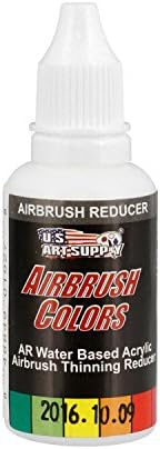 US Art Supply Airbrush Thinning Reducer Extender and Base, 4 грама. Флакон за всички акрилни бои