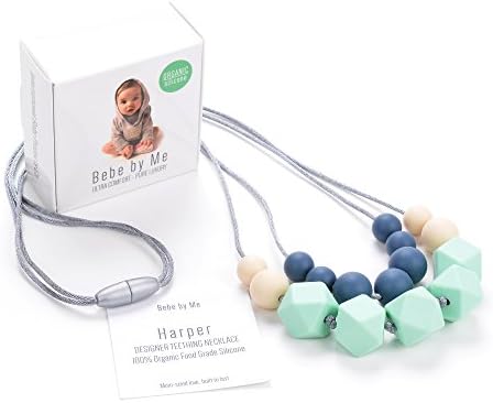 BEBE by Me 'Harper' Hard + Soft + Нежни Beads All-in-1 Teething Necklace for Nursing Moms
