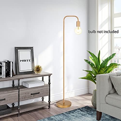 MOFFE Industrial Floor Lamp, 64 Metal Standing Tall Lamp with the Foot Switch, E26 Socket, Modern Minimalistic Floor Light