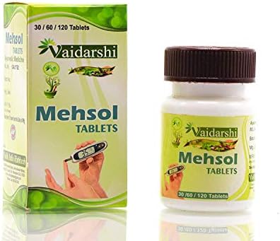 Brianna India MEHSOL Tablet Ayurvedic Medicine for Diabetes (500 мг - 60 раздел)