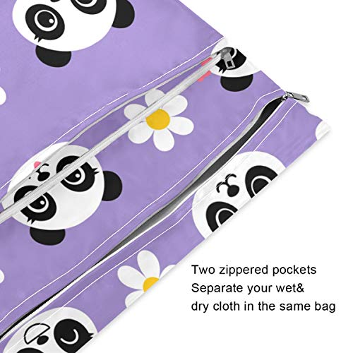 Baofu Сладко Panda Wet Dry Чанти Комплекти Водоустойчив Многократна употреба Пътни Плажни Детски Тъканни Памперси Wet