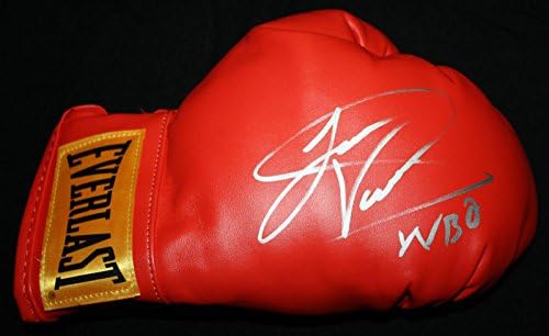 Джеси Варгас подписа и надписала боксови ръкавици, Шампион на WBO, Доказателство, Боксови ръкавици с автограф COA