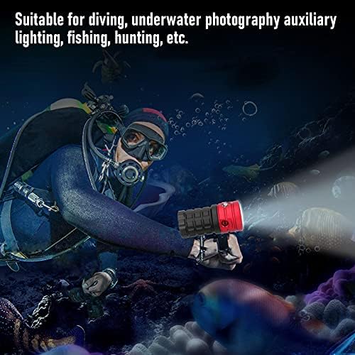 Гмуркане Факел, Професионален Подводен Фенер за подводни снимки Помощно осветление(червен, Пизанская кулата тип)