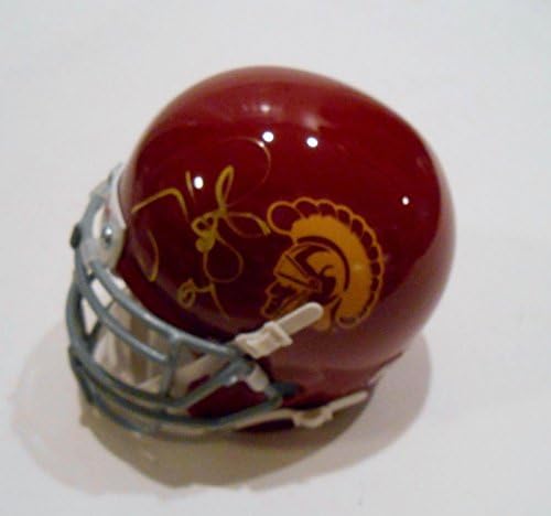 Мат Лейнарт Подписа USC Trojans Mini Helmet w/COA Heisman Trophy Winner - Autographed College Mini Helmets