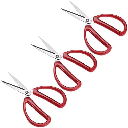 KFidFran Комплексно Precision Ножици 5.9 Инчов Stainless Steel Office Home Use Shears Red Handle 3Pcs(Mehrzweck-Präzisionsschere
