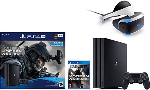 Най-новата конзола на Sony PlayStation 4 Pro 1TB Call of Duty: Modern Warfare Пакет W /PlayStation VR Основната Headset
