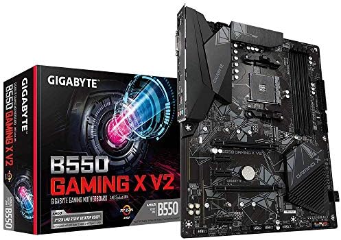 Gigabyte B550 Gaming X V2 (AMD Ryzen 5000/B550/ATX/M. 2/HDMI/DVI/USB 3.1 Gen 2/DDR4/ATX/Детска дънната платка)