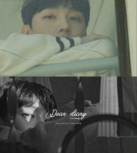 Wanna One Yoon Jisung - [Уважаеми дневник] Специален албум на CD+1p Плакат+1p Мини-плакат/On+68p Книга +1p Хартиена рамка+1p фотокарточка+1p Полярен+Проследяване на K-POP Запечатана