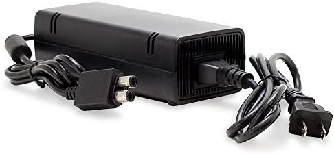 Кабел за адаптер на променлив ток Fosmon за Microsoft Xbox 360 Slim (черен)