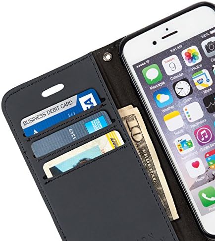 SafeSleeve Против Radiation RFID iPhone Case: iPhone 8 Plus, iPhone 7 Plus и iPhone 6 Plus ELF & RF Blocking Identity Theft Protection Wallet (сив)