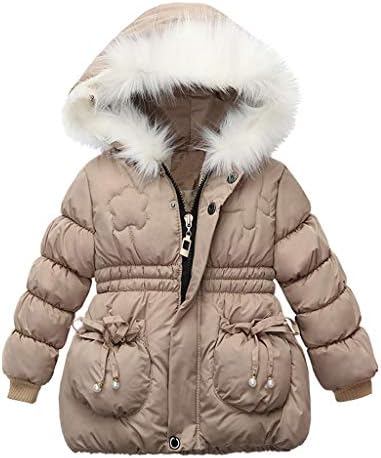 1-7Years Old Toddler Baby Момичета и Момчета Winter Solid Color Snowsuit Есен Зима Топло Яке с Качулка Ветрозащитное Палто