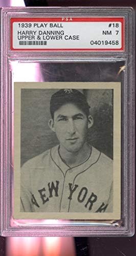 1939 Play Ball 18 Хари Danning New York Giants NM PSA 7 Graded Baseball Card - Бейзбол Slabbed Новобранец Cards