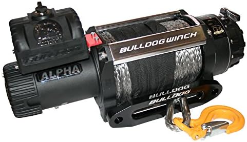 Лебедка серия Bulldog Winch на работа 10 048 Alpha с мотор с намоткой 6,8 с. л. (100 фута. Синтетична книга въже обработват,
