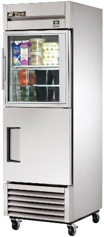 Истински TC-23-1-G-1 Single Section All Stainless Reach-In Хладилник със стъклени/Неръждаеми Половинными Врати