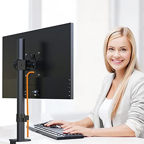 Bracwiser Single Fully Adjustable Монитор Arm Stand Mount Fits One Screen 13-32 £ 22 inch Monitor for Computer Screen