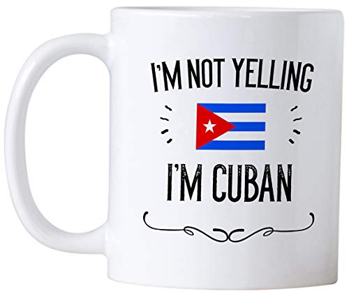 Забавни Кубински Подаръци и сувенири. Аз не крещя, че съм кубинската керамични кафеена чаша 11 грама. Идея за подарък