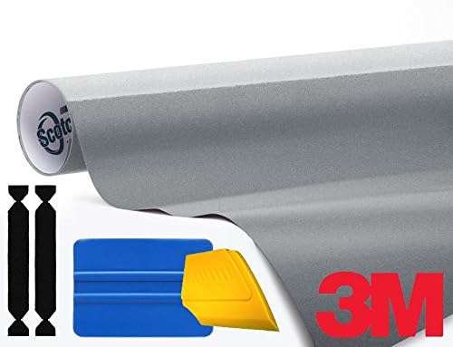 3M 1080 Гланц Sterling Silver Air-Release Рибка Wrap Roll (1/2 фута x 5 метра)