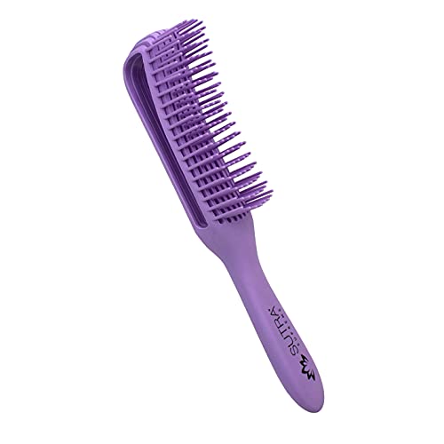 SUTRA Pro Flexi Brush - Распутывание, Извити Широка Зъбни Гребен, Четка за коса, за всички типове коса, Нескользящая Гумена