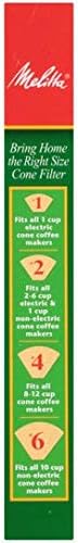 Конусни кафе филтри Melitta 2, Натурален кафяв, 40 грама