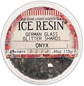 Ranger Ink Ice Resin Glass Glitter Shards Onyx 1-Pack В комплект с 1 Artsiga Crafts Small Project Bag