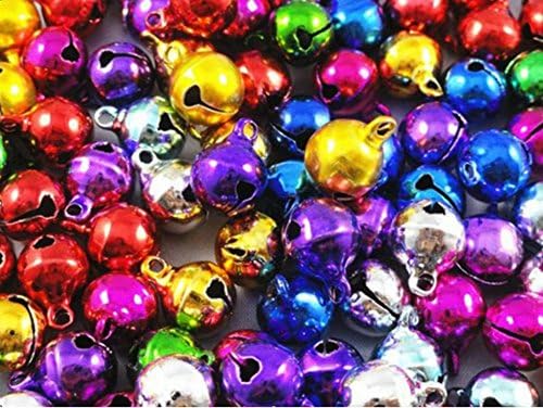 Da.Wa вземане 100pcs Коледа Jingle Bells Губим Beads Charms Jewelry Marking(Асорти цветове)